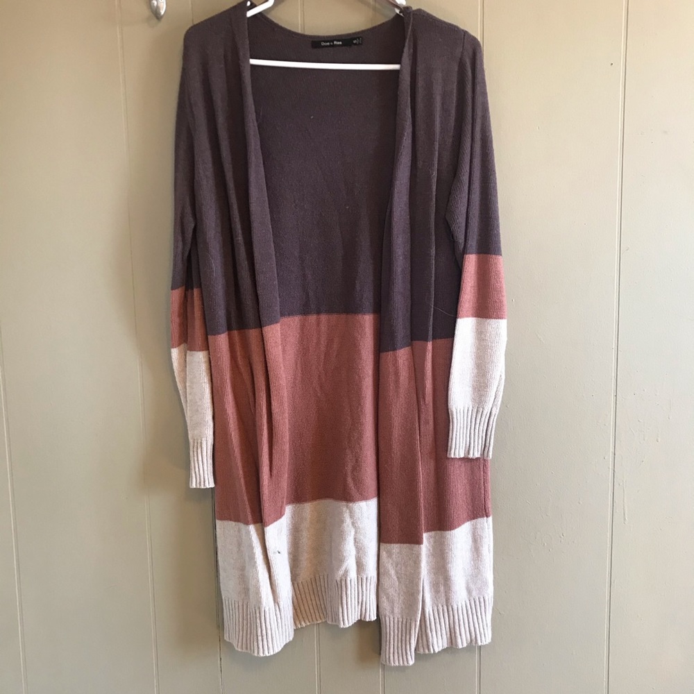 🌼Doe & Rae three tone cardigan🌼